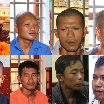 ព្រះសង្ឃ និងសកម្មជនខ្មែរក្រោម ចំនួន ៩អង្គ/នាក់ ត្រូវតុលាការវៀតណាមកាត់ទោសដាក់ពន្ធនាគារពី ២ ទៅ ៦ ឆ្នាំ ក្រោមបទចោទប្រកាន់ «កេងចំណេញលើសិទ្ធិសេរីភាព និងលទ្ធិប្រជាធិបតេយ្យ» និង «ការចាប់ឃាត់ខ្លួនមនុស្សដោយខុសច្បាប់»។ រូប៖ CAND.COM.VN ព្រះសង្ឃ និងសកម្មជនខ្មែរក្រោម ចំនួន ៩អង្គ/នាក់ ត្រូវតុលាការវៀតណាមកាត់ទោសដាក់ពន្ធនាគារពី ២ ទៅ ៦ ឆ្នាំ ក្រោមបទចោទប្រកាន់ «កេងចំណេញលើសិទ្ធិសេរីភាព និងលទ្ធិប្រជាធិបតេយ្យ» និង «ការចាប់ឃាត់ខ្លួនមនុស្សដោយខុសច្បាប់»។ រូប៖ CAND.COM.VN