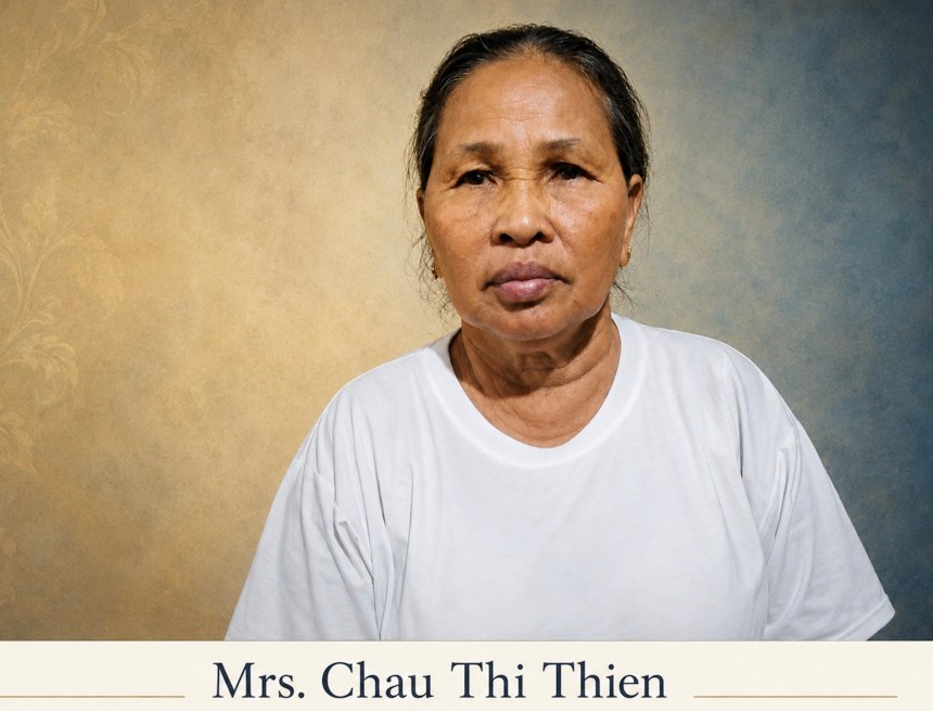អ្នកស្រី ចូវ ធី ធៀន(Châu Thị Thiện) សកម្មជនខ្មែរកម្ពុជាក្រោម។